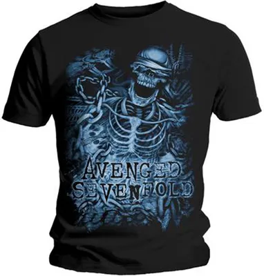 Produktbild von Avenged Sevenfold Chained Skeleton Black M T-Shirt