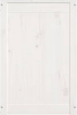 Produktbild von vidaXL Wäschetruhe Weiß 88,5x44x66 cm Massivholz Kiefer