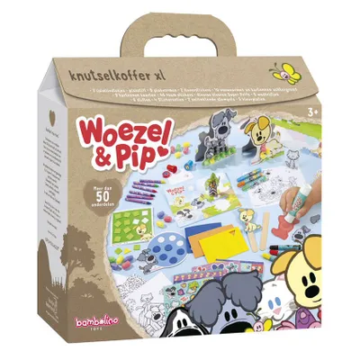 Imagen del producto de Woezel & Pip 671102, para niños/niñas, incluye marcadores, incluye pegatinas, dibujo individual para colorear, incluye lápices de colores