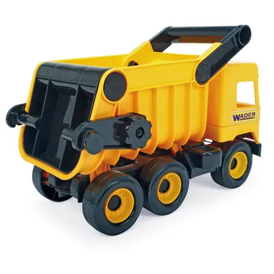 Obrázok produktu pre Stredný nákladný automobil Wader Yellow Tipper pre deti