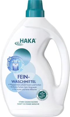 Produktbild von HAKA Feinwaschmittel  2l für Feines und Buntes wie Hemden, Blusen oder Seide