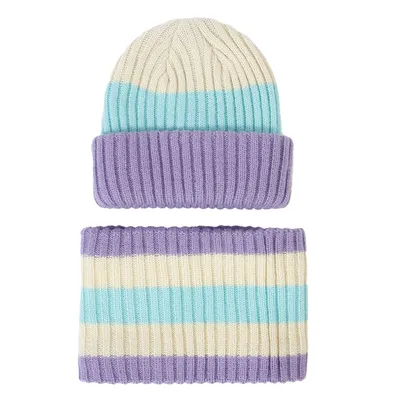 Produktbild von ANTCOOL Baby Mütze Kinder Jungen gestrickte Wintermützen Jungen warme Mützen und Schals Kinder