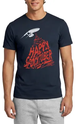 Produktbild von Spreadshirt Star Trek Halloween Happy Spocktober Männer T-Shirt, S, Navy