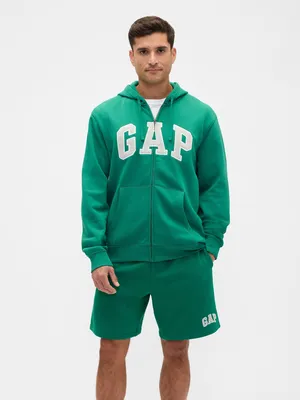 Produktbild von Gap Herren Sweatshirt mit Reißverschluss, Logo und Fleece-Futter, Größe M