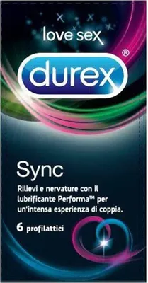 Immagine prodotto di Durex Preservativi Sync Ritardante 6 Pezzi