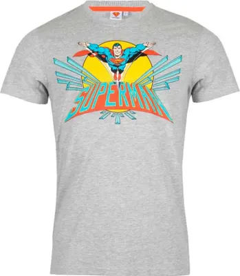 Produktbild von DC Comics Superman Herren kurzarm T-Shirt Shirt – Grau / S