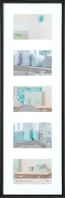 Image de Walther cadre photo galerie New Lifestyle noir 5 photos 10x15 cm