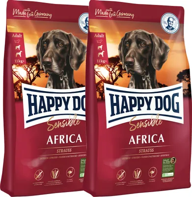 Produktbild von Happy Dog Supreme Sensible Africa 2 x 12,5 kg