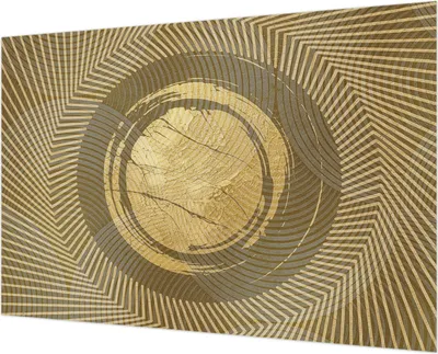 Produktbild von Wandtapete - Dekorative Tapete für Wohnzimmer - Tapetenfolie für Wanddekoration - 152x104 cm - Strahlende Linien
