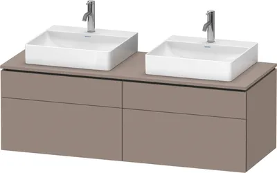 Produktbild von DURAVIT LC4872B43430000 Konsolen-WTU wandh. L-Cube 550x1400x4
