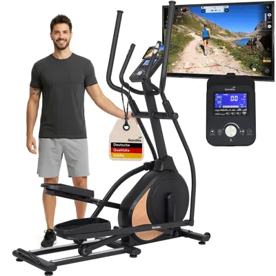 Obrázek produktu pro Cvičební kolo eliptický trenažér - 32 úrovní odporu - 13 programů - LCD displej - Až 135 kg
