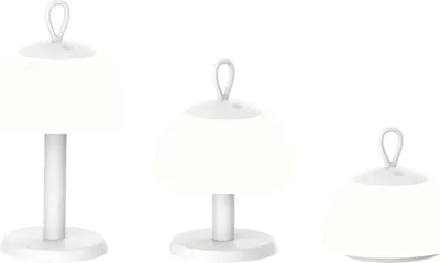 Produktbild von Luxus - Tischlampe Lesbos 3-in-1 - Weiß - H8 x Ø14