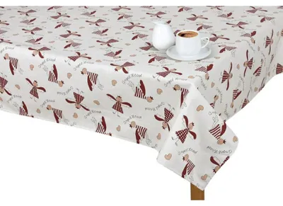Produktbild von Tischtuch IVO - 70x70 cm - Rot,Beige