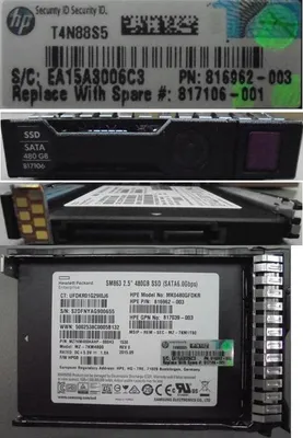 Produktbild von Hpe 817106-001, 480 Gb, 2.5"