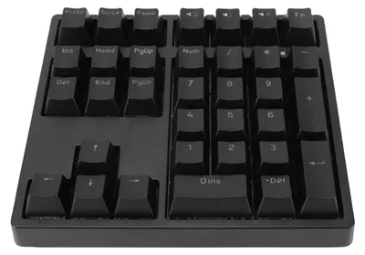 Obrázek produktu pro Kabelová mechanická numerická klávesnice USB-C s 34 klávesami a RGB podsvícením pro notebooky a stolní počítače, černá