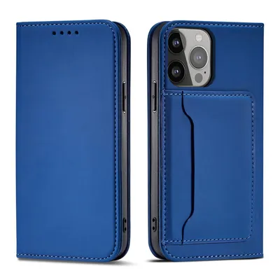 Obrázek produktu pro Hurtel Magnet Card Case, Folio, Apple, iPhone 14 Plus, 17 cm (6.7"), Modrá