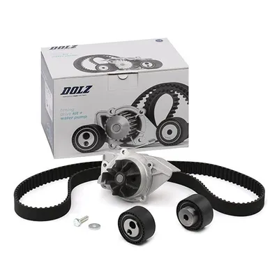 Produktbild von DOLZ KD072 Zahnriemensatz + Wasserpumpe passend für PEUGEOT 807 MPV EXPERT Kasten (222) für CITROËN C8 II für FIAT Ulysse (179) Scudo Kastenwagen