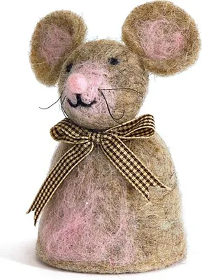Produktbild von Eierwärmer Tiermotiv [ Maus ] für den fröhlichen Frühstückstisch - Tischdeko
