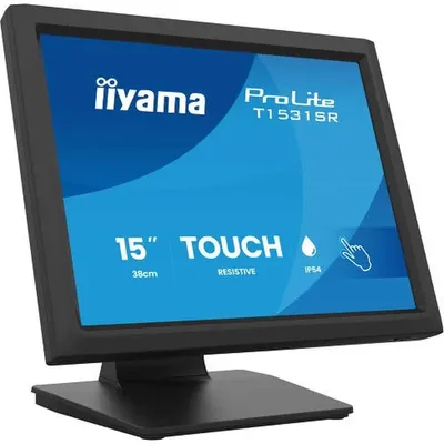 Imagen del producto de iiyama ProLite T1531SR-B2S, pantalla de 38,1 cm (15"), resolución de 1024 x 768 píxeles, XGA, tiempo de respuesta de 18 ms, color negro