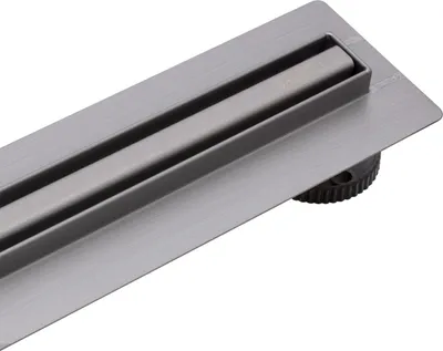 Produktbild von BALNEO Duschablauf Slim&Low ProLine mit Siphon Set 80 cm Edelstahl grafitgrau GUN METAL