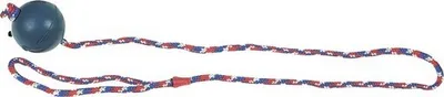 Produktbild von Hundespielzeug Karlie Gummiball 6,3 cm mit Seil