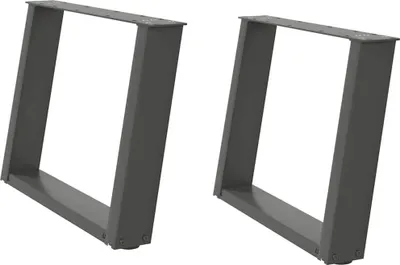 Obrázek produktu pro vidaXL Nohy konferenčního stolku ve tvaru U 2 ks. Antracit 70x(42-43) cm Ocel
