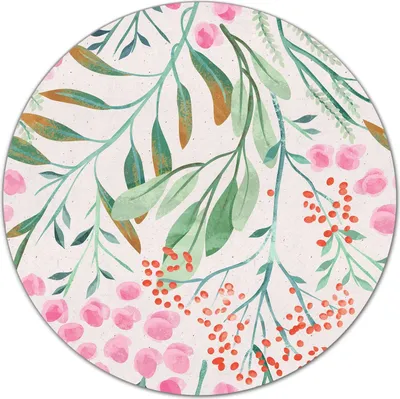 Produktbild von Glas-Herdabdeckplatte Glaskeramikkochfeld-Abdeckung Schneideplatten - 40 cm - Vogelbeere Aquarell