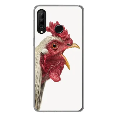 Produktbild von MuchoWow® Handyhülle Schutzhülle Hülle für Huawei P30 Lite Hahn - Tiere - Bauernhoftiere - Jungen - Kinder - Mädchen Silikon Softcase Handy Hülle - Handyhülle