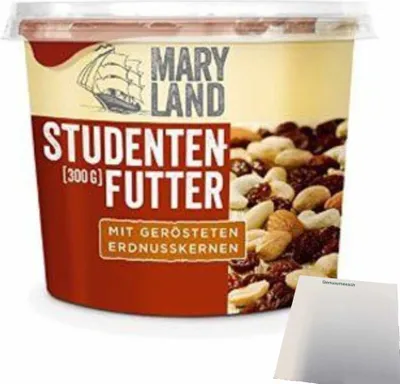 Produktbild von Maryland Studentenfutter Klassik (300g Becher) + usy Block
