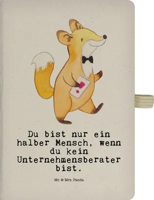Produktbild von Mr. & Mrs. Panda notizbuch Unternehmensberater Herz - Transparent - Geschenk, Kladde, Journal, Notizheft A5, Tagebuch