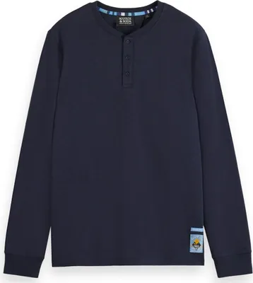 Produktbild von Scotch & Soda Slub Henley Lange Ärmel Shirt Herren
