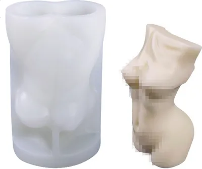 Obrázek produktu pro Silikon Kerzenform Seifen Gussform, Körper Frau dünn, 110 x 67 x 57 mm, 123 ml