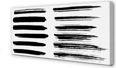 Produktbild von Leinwandbild 140x70 Wandkunst Pinselstriche