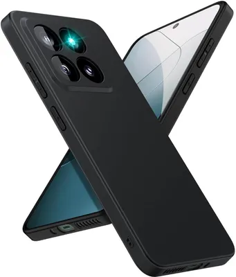 Produktbild von Conie TPU Schutzhülle für Xiaomi 14 Pro Tasche Case Cover Bumper Silikon Hülle in Schwarz matt