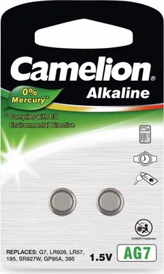 Immagine prodotto di Camelion AG7/LR57/LR926/395  Alkaline Buttoncell  2 pc(s)