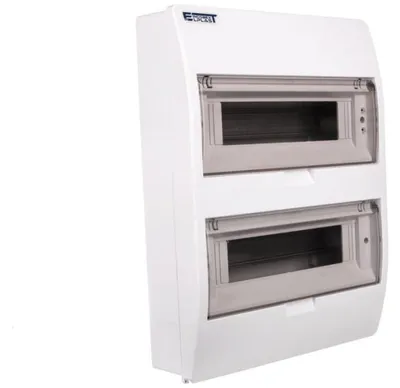 Zdjęcie produktu dla Skrzynka bezpiecznikowa INCOBEX natynkowa skrzynka rozdzielcza odporna na wilgoć IP40 2x12