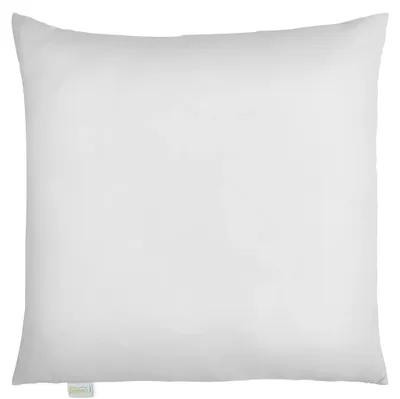 Imagen del producto de Almohada de 80 x 80 cm, color blanco, funda y relleno 100% poliéster, con un relleno de 1000 gramos