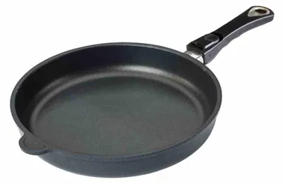 Braadpan 24 cm Ø, 5 cm hoch, abnehmbarer Stiel, Induktion, Antihaftbeschichtung