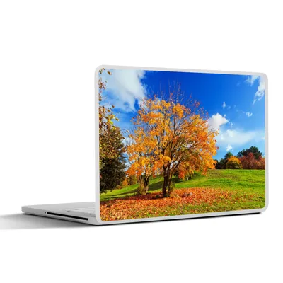 Produktbild von MuchoWow® Laptop Aufkleber Sticker Cover Baum - Blätter - Herbst - Jahreszeiten 32.5x23.5 cm - Sticker für Laptop - Selbstklebend