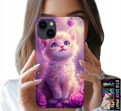 Immagine prodotto di Custodia Per Iphone 15 Plus - Simpatico Gatto, Gatto, Disegni Di Animali