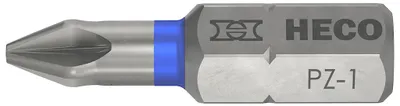 Produktbild von Pozi-Drive Bit HECO PZD-1 blau - Dose mit 10 Stück - 57104