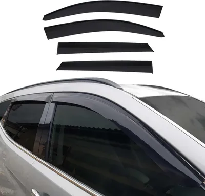 Produktbild von 4x Windabweiser Regenabweiser für Hyundai Tucson 2015-2020 Acryl Dunkel