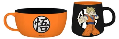 Frühstücks-Set Tasse + Schale, Goku Motiv, Keramik, 828ml+374ml