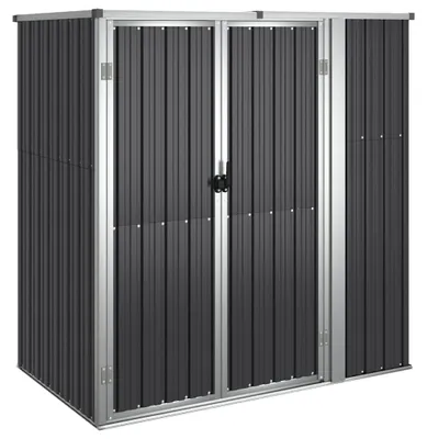 Produktbild von vidaXL Gerätehaus Anthrazit 161x89x161 cm Verzinkter Stahl