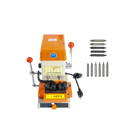 Produktbild von Vertikale Schlüsselkopiermaschine, Metallkonstruktion, 30 x 21 x 35 cm Abmessungen, 110V/220V Spannung, 220W Leistung, 8,5 kg Gewicht