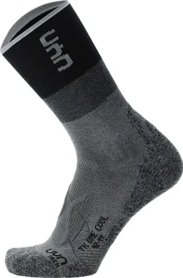 Immagine prodotto di UYN calzini da trekking per bambini - calzini da trekking One Cool, calze da trekking, logo Grau/Schwarz 39-41