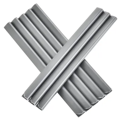 Produktbild von Juskys PVC Sichtschutzstreifen Zaun 4er Set - 4 Rollen à 35m x 19cm - Hellgrau