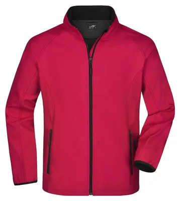Produktbild von James and Nicholson - "Promo" Softshelljacke für Herren LT3167 (L) (Rot/Schwarz)