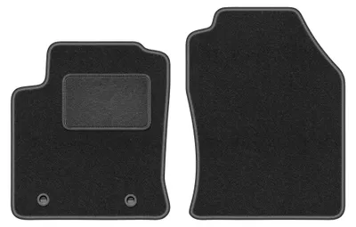 Image de Tapis avant en moquette pour Ford Focus MK1 (przed liftem) 1998-2001 (à hayon/berline/break) – 2 pièces, gris graphite, sur mesure – Wielganizator LUX