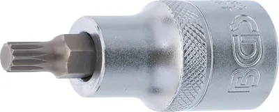 Produktbild von BGS 4351 Bit-Einsatz 12,5 (1/2), Innenvielzahn, 53 mm lang, M6